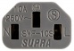 Síťový kabel Supra LoRad 2.5 CS-EU Silver Anniversary - 10-16A, délka 1m