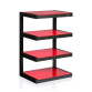 NorStone Esse Hifi - black satin/red glass