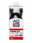 AQ BVH020 - HDMI 2.0 kabel 4K/UHD - 2,0 m