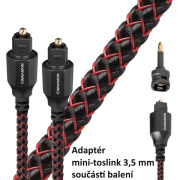 Audioquest Cinnamon Optilink 3 m TT- optický kabel - (3,5 mm mini adaptér)