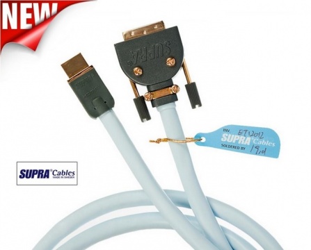 Digitální kabel SUPRA HDMI-DVI HD VIDEO 1.0m