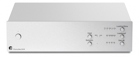 Pro-Ject Phono Box S3 B stříbrný - Plně symetrický gramofonový předzesilovač