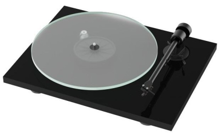 Gramofon Pro-Ject T1 EVO PHONO + OM10 - Piano Black