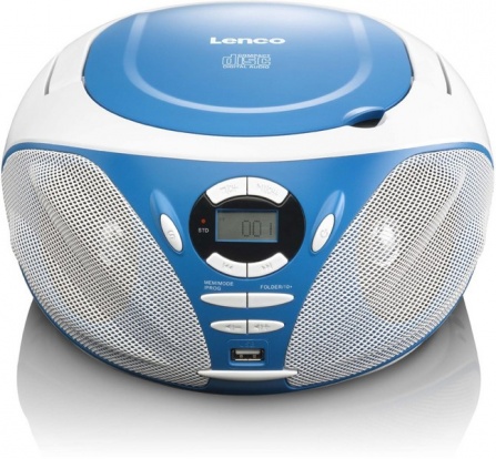 Přehrávač CD/MP3 Lenco SCD-39 USB modrá