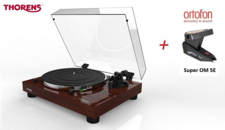 Gramofon Thorens TD 202 Walnut + Ortofon Super OM 5E