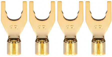 Audioquest SureGrip -Spade G - P-10M Gold Spade set 4